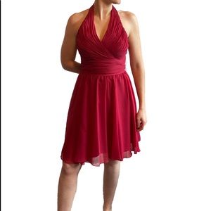 Red Halter Dress